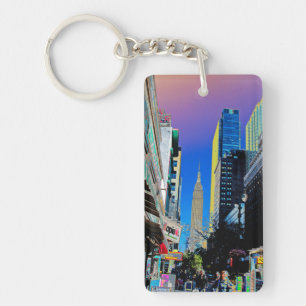 Porte-clefs Empire State Building de la 42e affiche de St New 