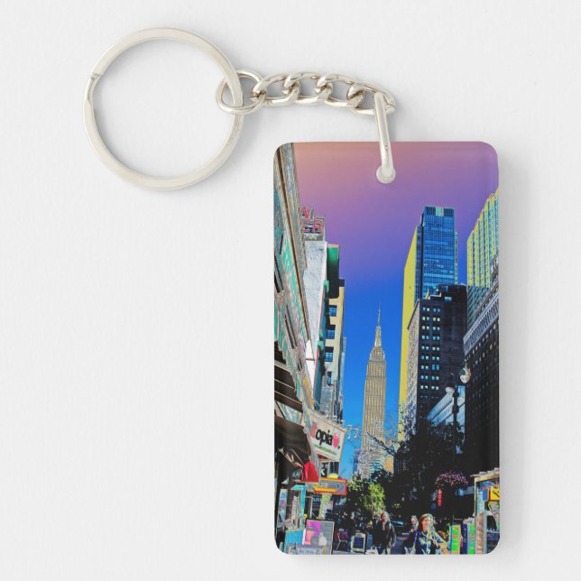 Porte-clefs Empire State Building de la 42e affiche de St New  (Devant)