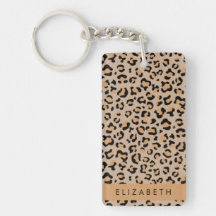 Porte-clefs Empreinte de léopard, Spots, Leopard Brown, Votre