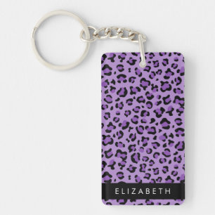 Porte-clefs Empreinte de léopard, Spots, Leopard Violet, Votre