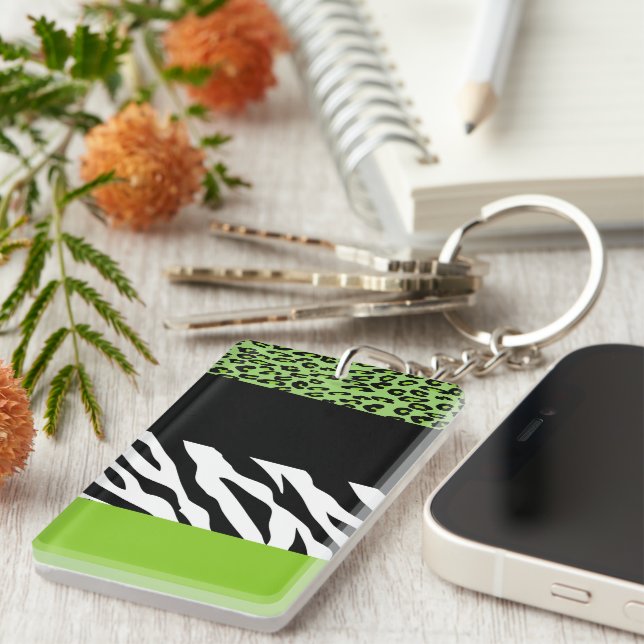 Porte-clefs Empreinte de léopard, Zebra Print, Poster de anima (Devant droit)