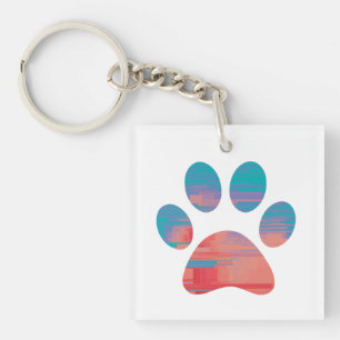 Porte-clefs Empreinte de patte