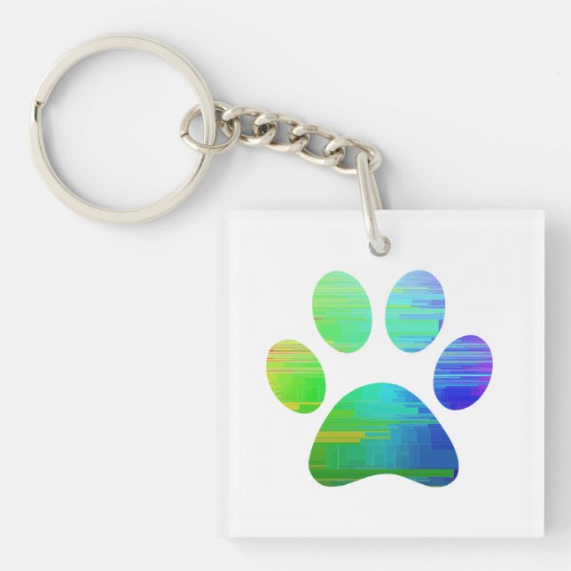 Porte-clefs Empreinte de patte (Devant)