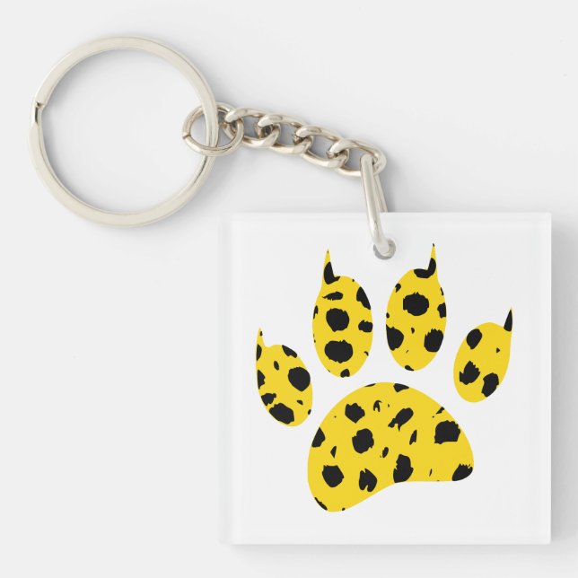Porte-clefs Empreinte de patte Cheetah (Devant)