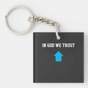 Porte-clefs En Dieu Nous Avons Confiance – Esthétique Foi & Es