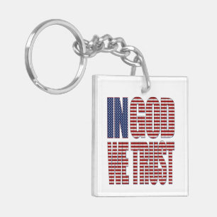 Porte-clefs En Dieu, nous faisons confiance à la coutume texte