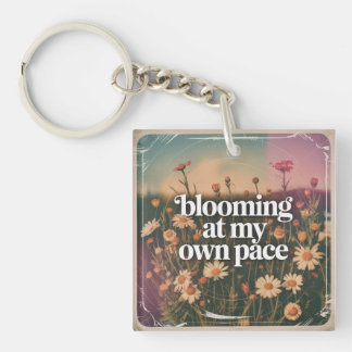 Porte-clefs En fleurs à mon propre rythme