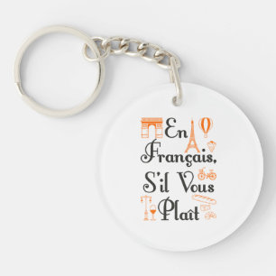 Porte-clefs En Francais S'il Vous Plait Enseignant Français