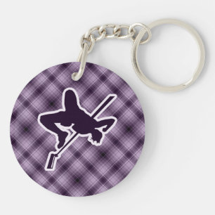 Porte-clefs En hauteur pourpre