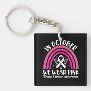 Porte-clefs En octobre, nous portons du rose