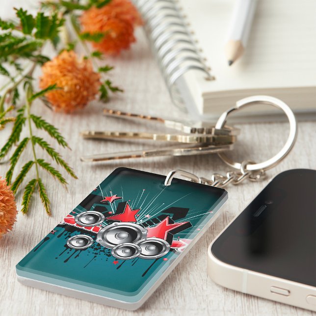 Porte-clefs Enceintes Graphiques Musique Audio (Créateur téléchargé)