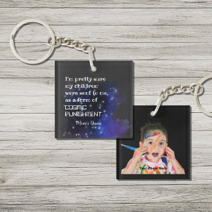 Porte-clefs Enfants amusants envoyés châtiment cosmique Nom de