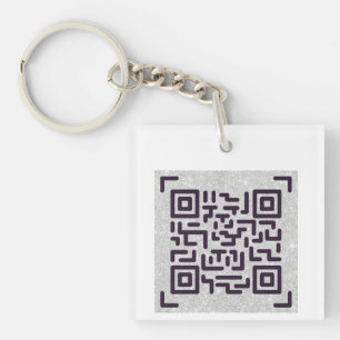 Porte-clefs Enregistrer du papier avec ce Carte de visite QR C