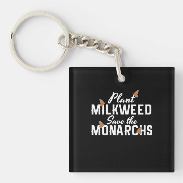 Porte-clefs Enregistrer le papillon des monarques (Devant)
