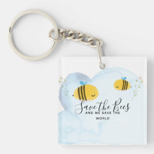 Porte-clefs Enregistrer Les Abeilles Citations Personnalisées