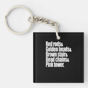 Porte-clefs Enseignant Montessori