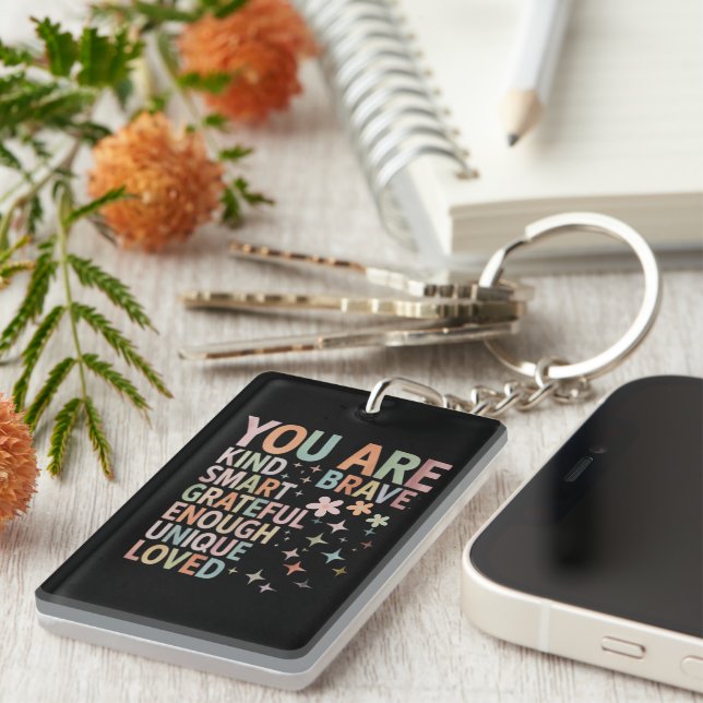 Porte-clefs Enseignant Motivation Premier Jour de Rentrée des  (Devant droit)