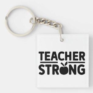Porte-clefs Enseignant Strong Wordart