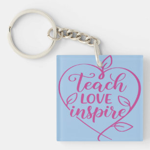 Porte-clefs Enseigner l'amour Inspirer la conception de script