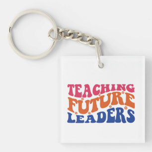 Porte-clefs Enseigner les futurs leaders Wordart
