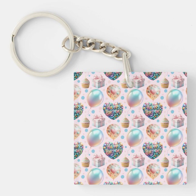 Porte-clefs Ensemble de 3 feuilles plates de papier d'emballag (Devant)