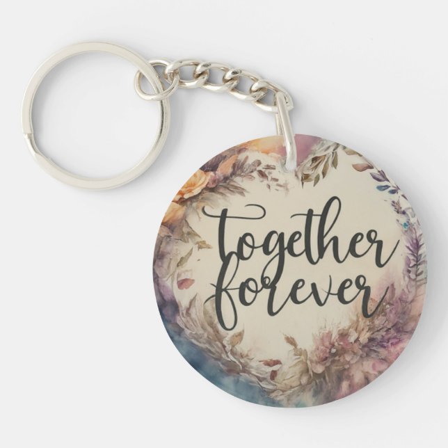 Porte-clefs Ensemble pour toujours Cercle Porte - clé (Devant)