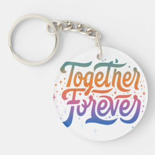 Porte-clefs Ensemble pour toujours Cercle Porte - clé