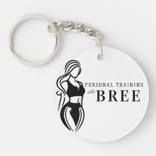 Porte-clefs Entraînement Personnel de Fitness Féminin Minimali
