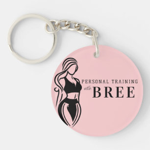 Porte-clefs Entraînement Personnel de Fitness Féminin Minimali