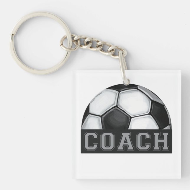 Porte-clefs Entraîneur de football (Devant)