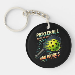 Porte-clefs Entraîneur de Pickleball Drôle Me Fait Dire Des Gr