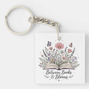 Porte-clefs Entre les livres et les floraisons amoureux des li