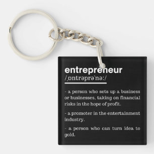 Porte-clefs Entrepreneur Définition Amusant Propriétaire d'ent