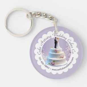 Porte-clefs Entreprise de boulangerie de gâteaux de mariage de