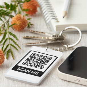 Porte-clefs Entreprise de code QR personnalisé