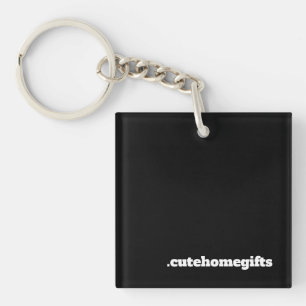 Porte-clefs Entreprise moderne minimale noire