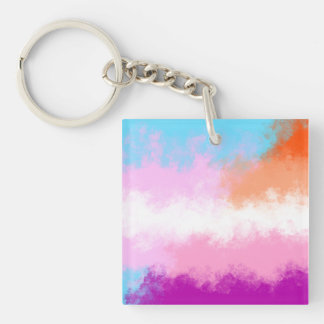 Porte-clefs Épingle du drapeau de fierté lesbienne transgenre