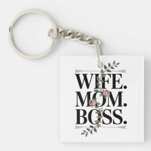 Porte-clefs Épouse. Maman. Patronne.