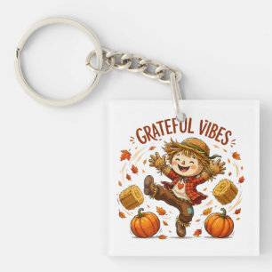 Porte-clefs Épouvantail Vibrations Reconnaissantes Automne