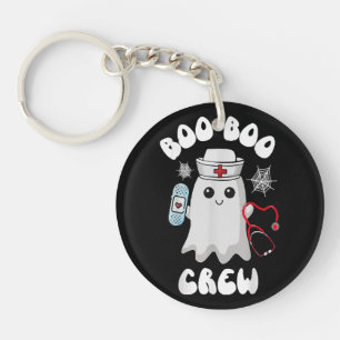 Porte-clefs Équipage Boo Boo Infirmière Mignonne Fantôme Drôle