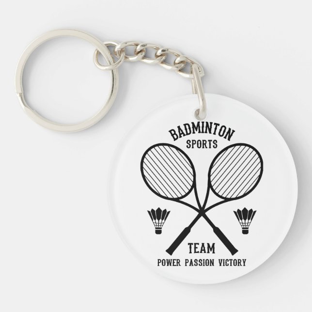 Porte-clefs Équipe de badminton (Devant)
