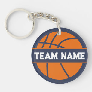 Porte-clefs Équipe de basket-ball personnalisée   Nom   Numéro