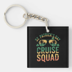 Porte-clefs Équipe de croisière de la Saint-Patrick drôle de f