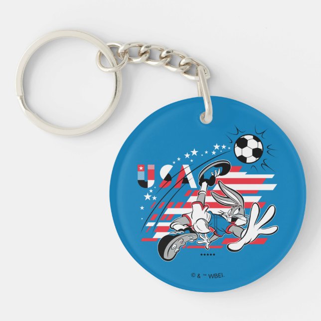Porte-clefs Équipe de foot USA Graphique de BUGS BUNNY™ (Devant)