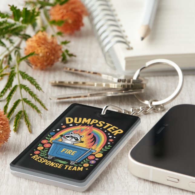Porte-clefs Équipe de réponse d'incendie de benne Équipe de sa (Devant droit)