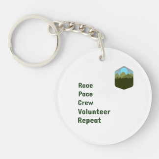 Porte-clefs Équipe de rythme de course Bénévole Répéter