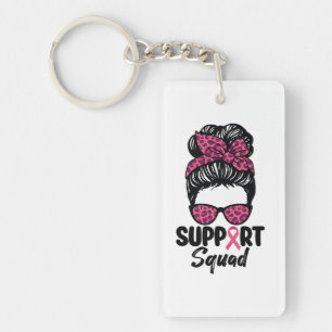 Porte-clefs Équipe de soutien Chignon désordonné Rose Guerrièr