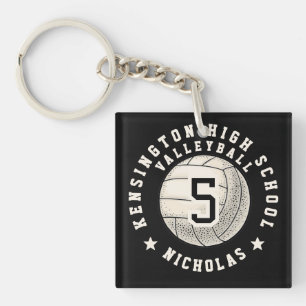 Porte-clefs Équipe de volley-ball personnalisée de l'école