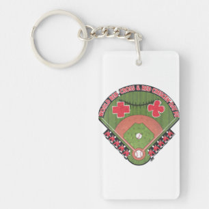 Porte-clefs Équipe des joueurs de baseball Médicales