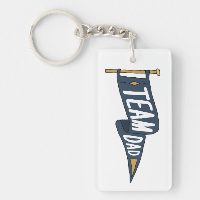 Porte-clefs Équipe Papa Strong Dads Équipe Père Papa Équipe (Devant)